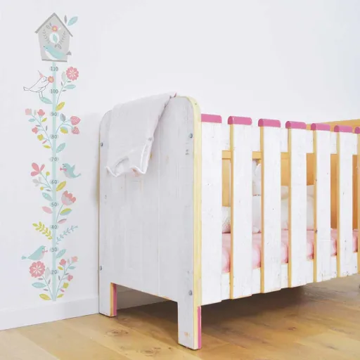 Lilipinso self-adhesive growth chart birdhouse pastel