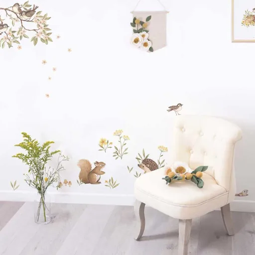 Lilipinso fawn with butterfly poster, brown