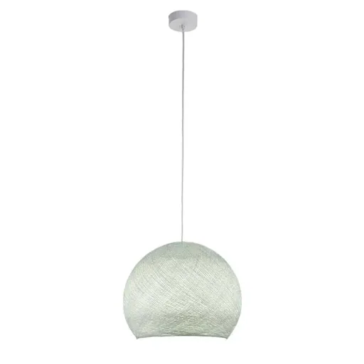 Cousin Paul large dome pendant lamp with frame, light gray
