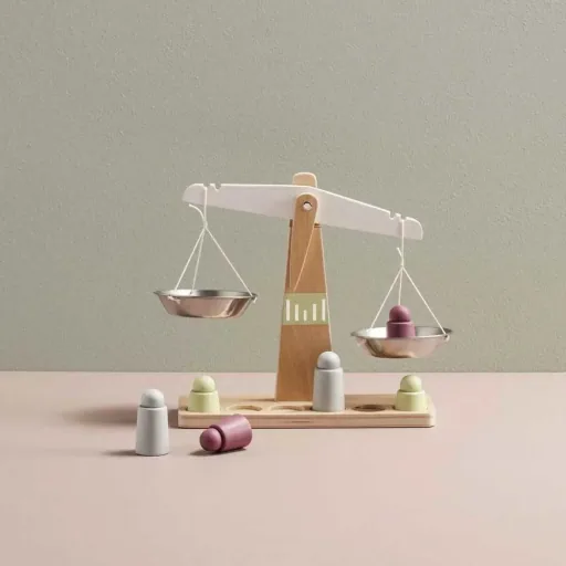 Kids concept scale wood