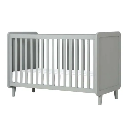 Laurette baby bed 70 x 140 cm Accroche Coeur, Color: gray green