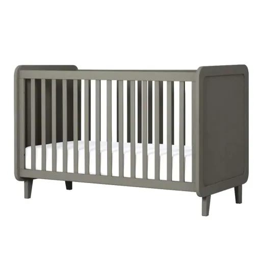 Laurette baby bed 70 x 140 cm Accroche Coeur, Color: gray green