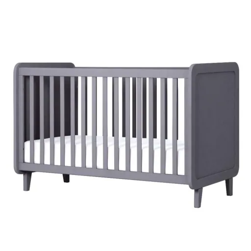 Laurette baby bed 70 x 140 cm Accroche Coeur, Color: gray green