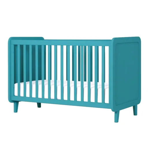 Laurette baby bed 70 x 140 cm Accroche Coeur, Color: gray green