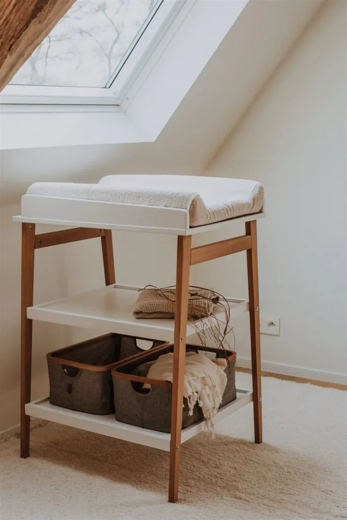 Quax changing table - hip, Color: White Naturel