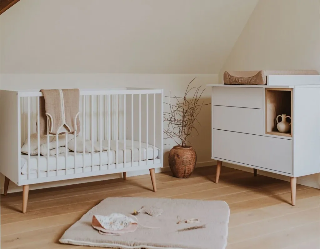 Quax baby bed - Coccon, 120 x 60 cm, Color: Ice white