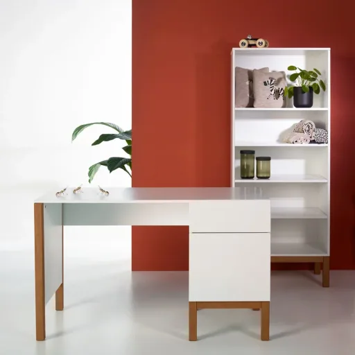 Quax indigo bedside table white