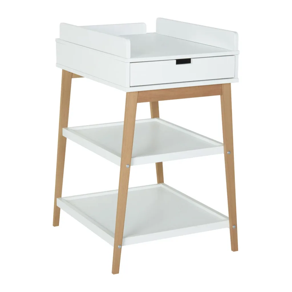 Quax changing table - hip with drawer, Color: White Naturel