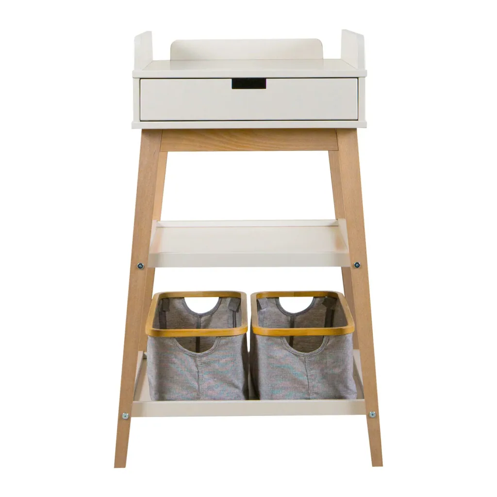 Quax changing table - hip with drawer, Color: Clay Naturel