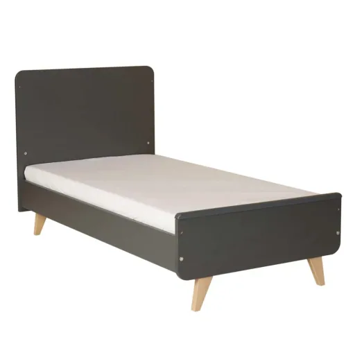 Quax loft baby bed renovable anthracite 70 x 140