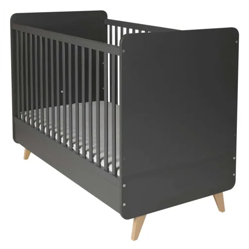 Quax loft baby bed renovable anthracite 70 x 140