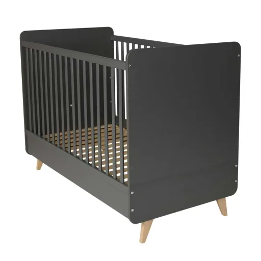 Quax loft baby bed renovable anthracite 70 x 140