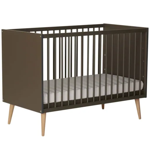 Quax Cocoon baby bed moss brown 60 x 120