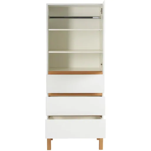 Quax Indigo 1 door drawer cabinet white
