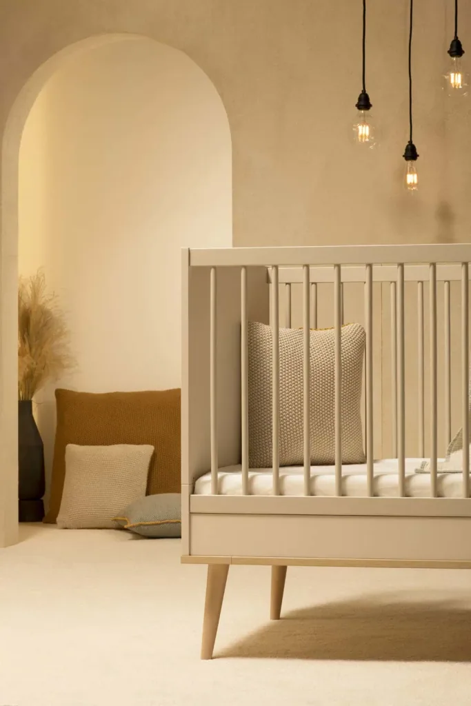 Quax Flow baby bed convertable Clay 70 x 140