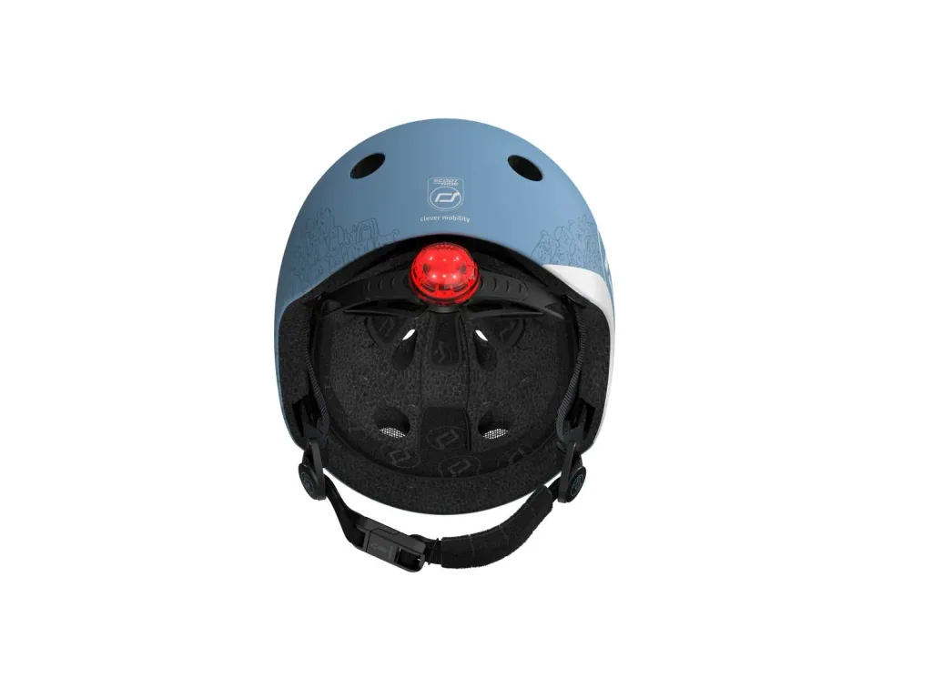 Scoot & Ride Reflective helmet, Scooter helmet XXS-S - Steel, Color: Steel