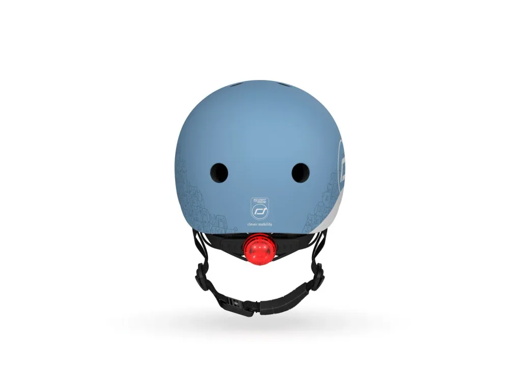 Scoot & Ride Reflective helmet, Scooter helmet XXS-S - Steel, Color: Steel