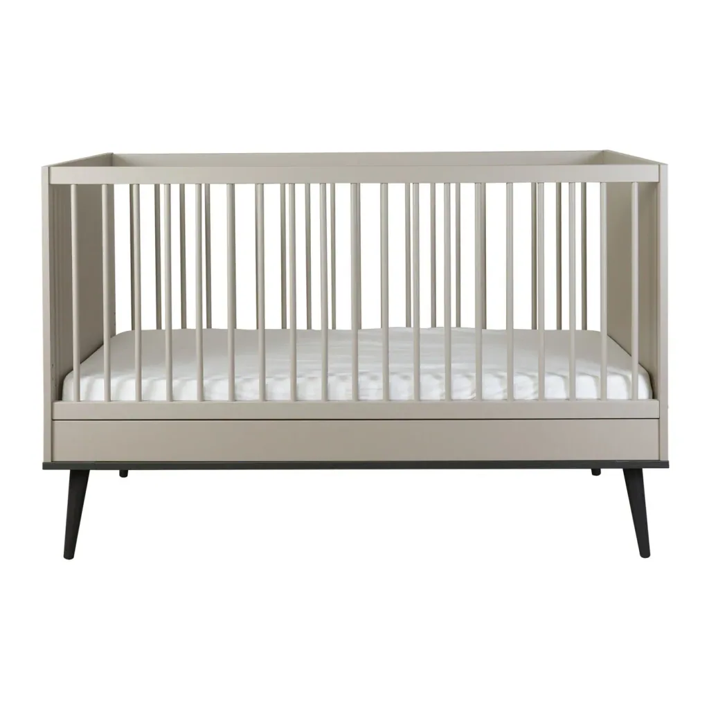 Quax baby bed - flow 140 x 70 cm stone