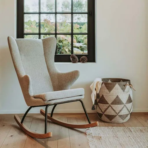 Quax rocking chair /Stillstuhl de Luxe Sandgrau