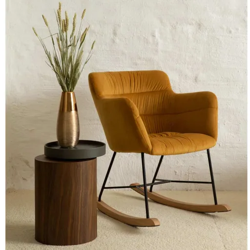Quax rocking chair /still chair mustard yellow