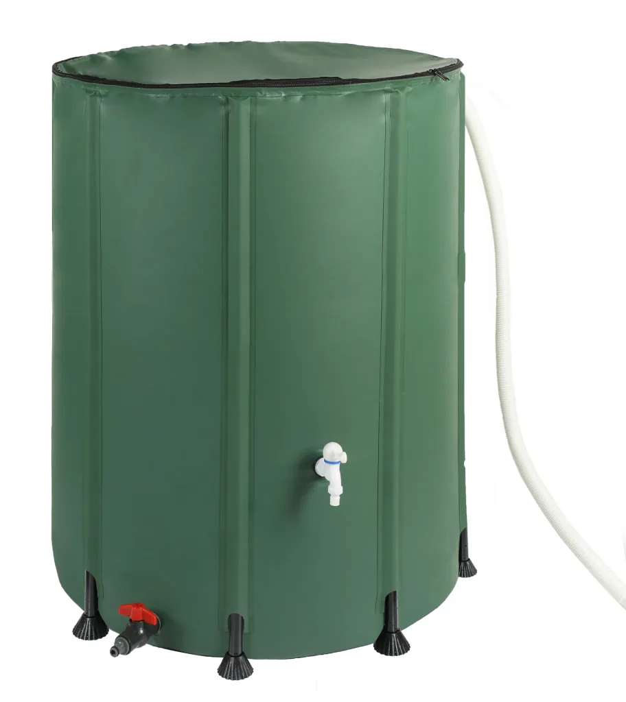 Foldable rain barrel, 1000 liters