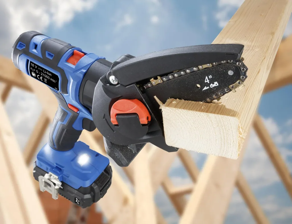 3-in-1 cordless power tool, 17 pieces (Battery and charger not included)