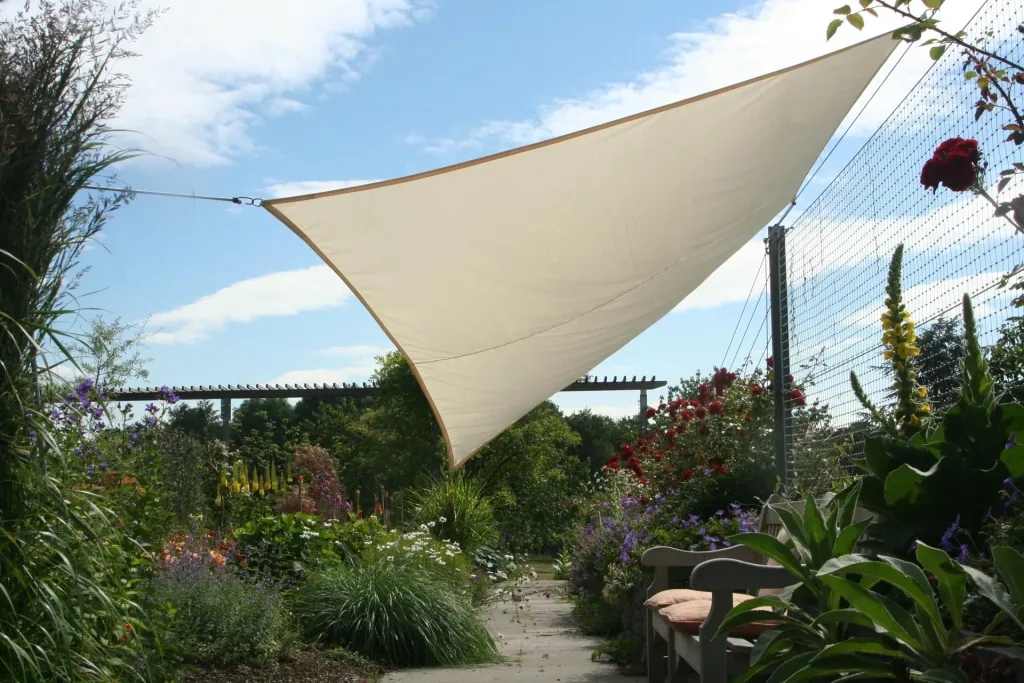 Square sun sail water-repellent ivory 250 x 300cm