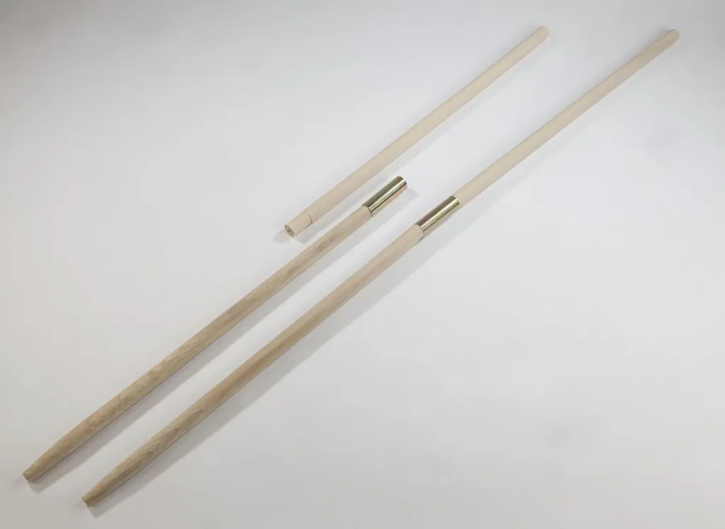 Tool handle beech, 1600 x 28 mm, straight with cone, divisible