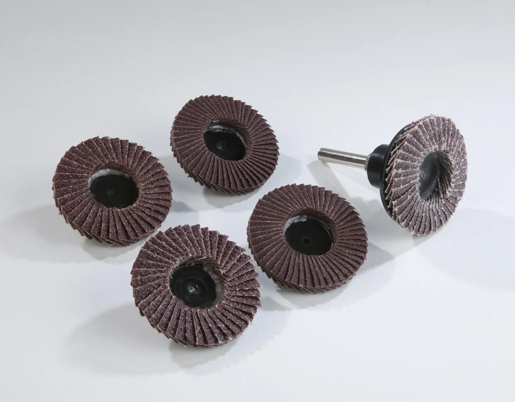 5-piece flap disc set for drills, diameter 50 mm