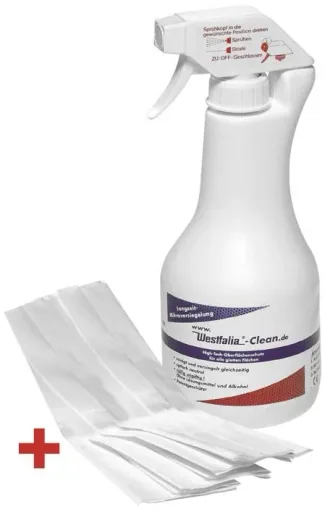 Window cleaner Clean, 500 ml with fleece cloth