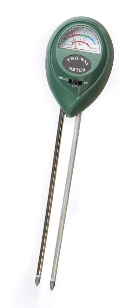 Soil tester for pH and moisture