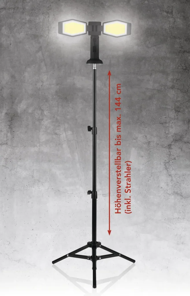 LED spotlight universal with tripod