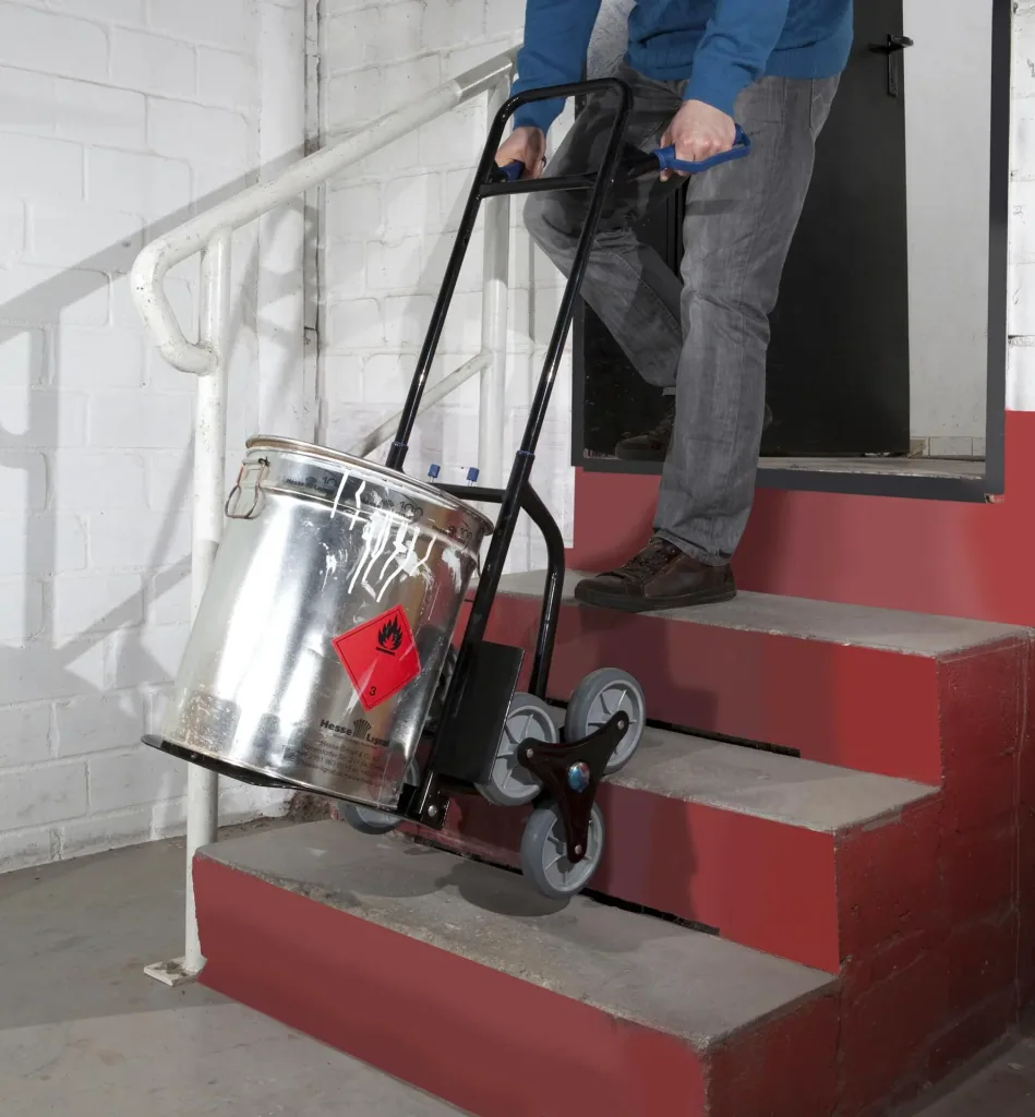 Folding stair sack barrow, 120 kg load capacity