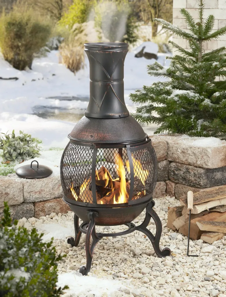 Terrace and barbecue oven