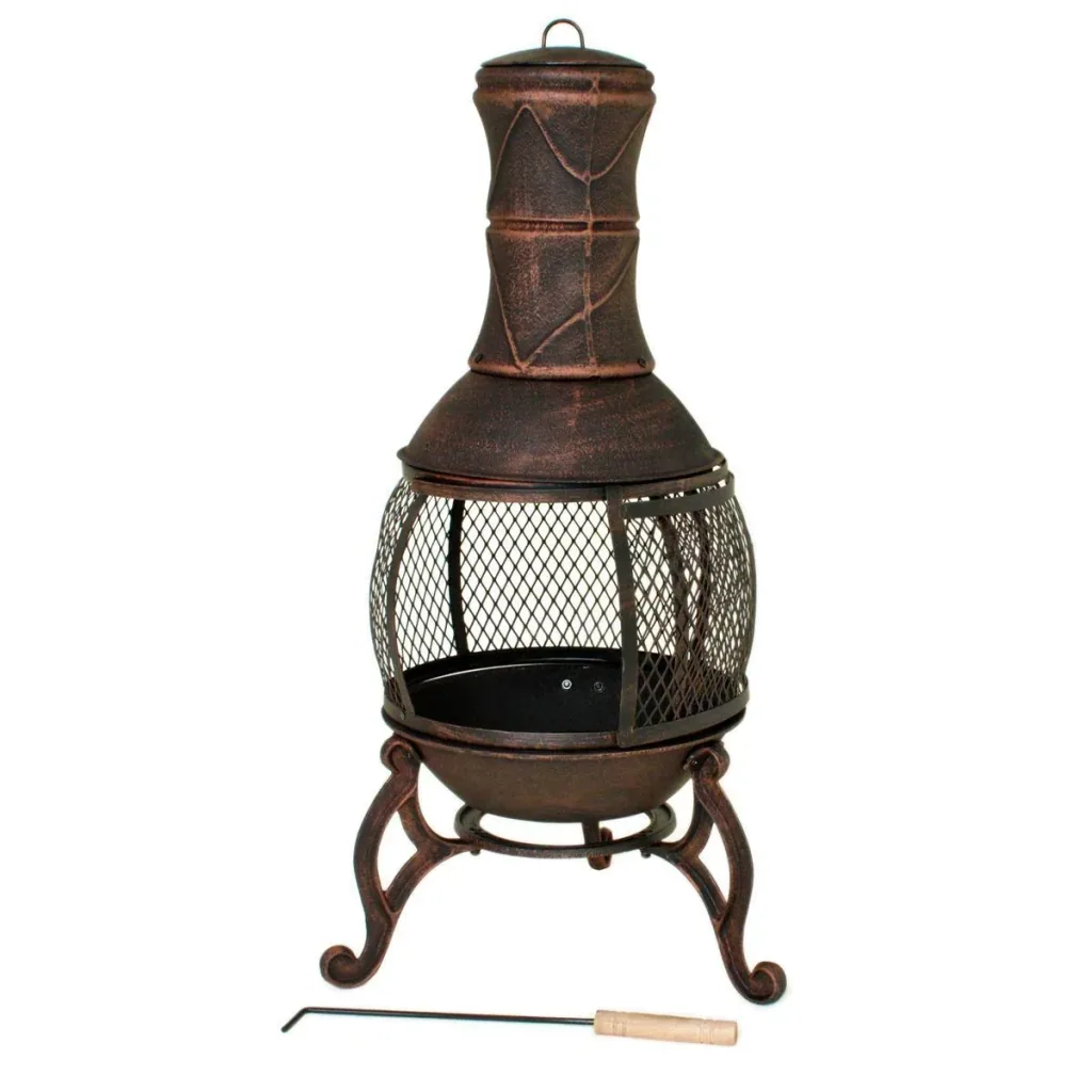 Terrace and barbecue oven