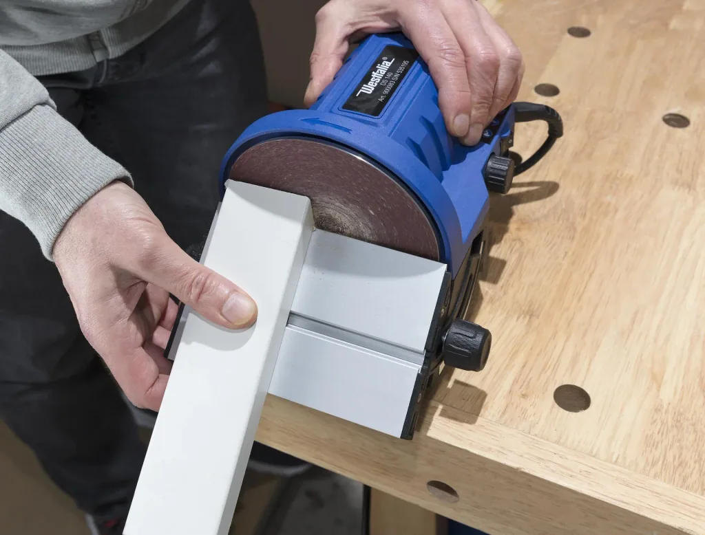 Disc sander with miter angle, 140 watts