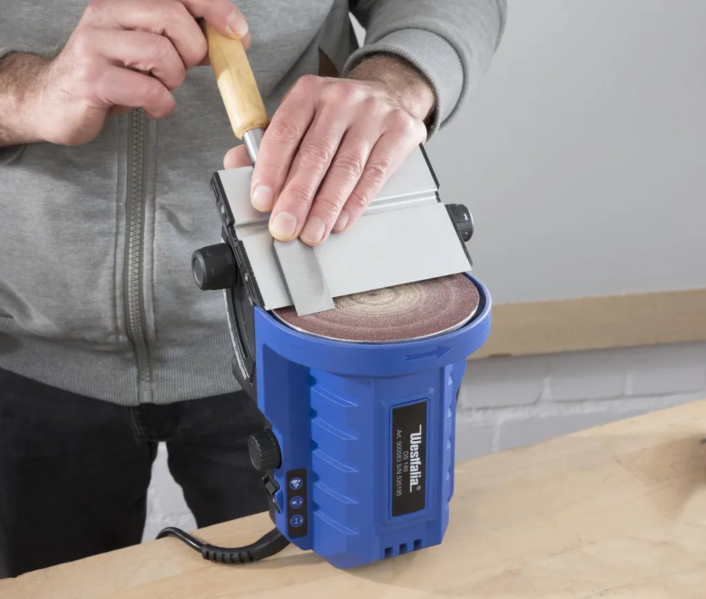 Disc sander with miter angle, 140 watts
