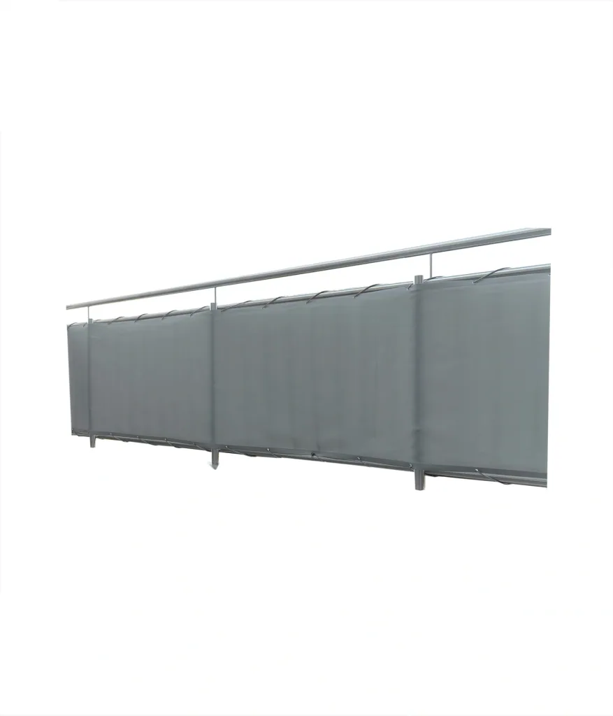 Balcony cladding, light silver-grey, 90 x 300 cm