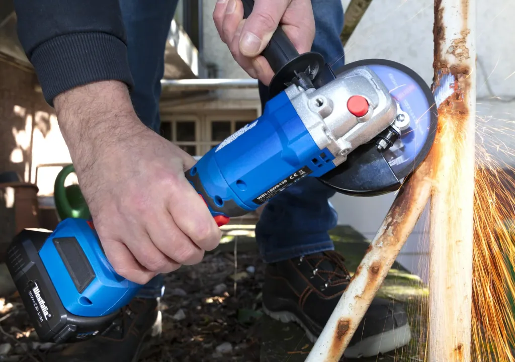 18V angle grinder BL 125 mm WWSBL 125 (Battery and charger are not included)