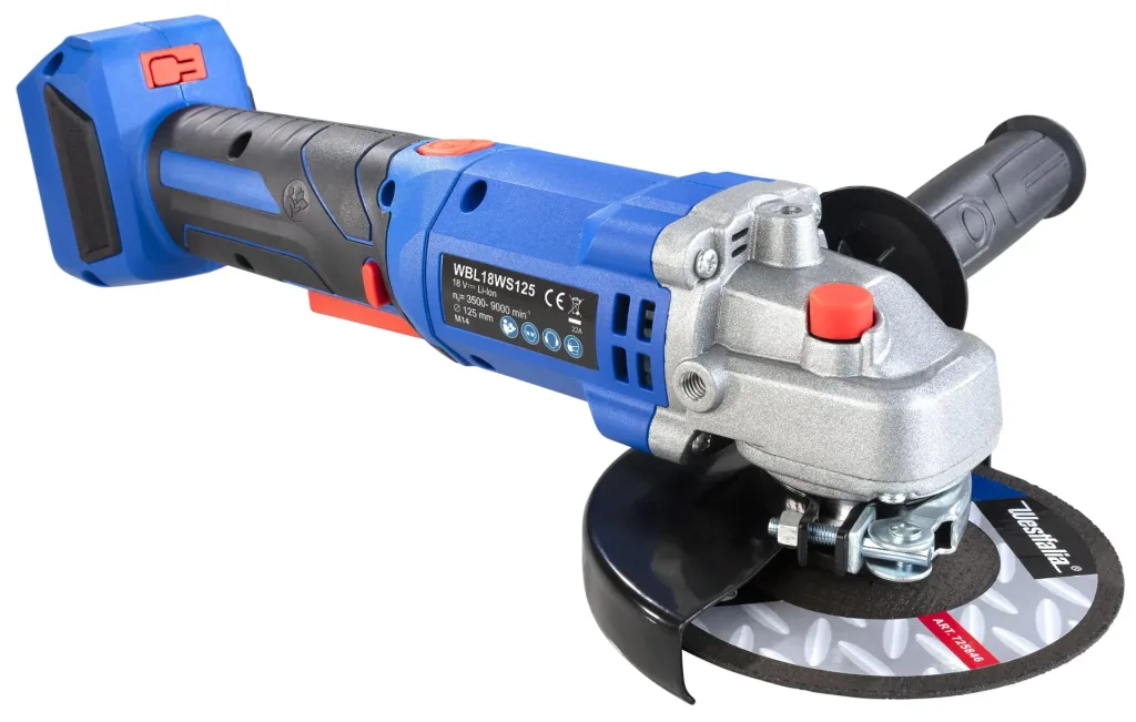 18V angle grinder BL 125 mm WWSBL 125 (Battery and charger are not included)