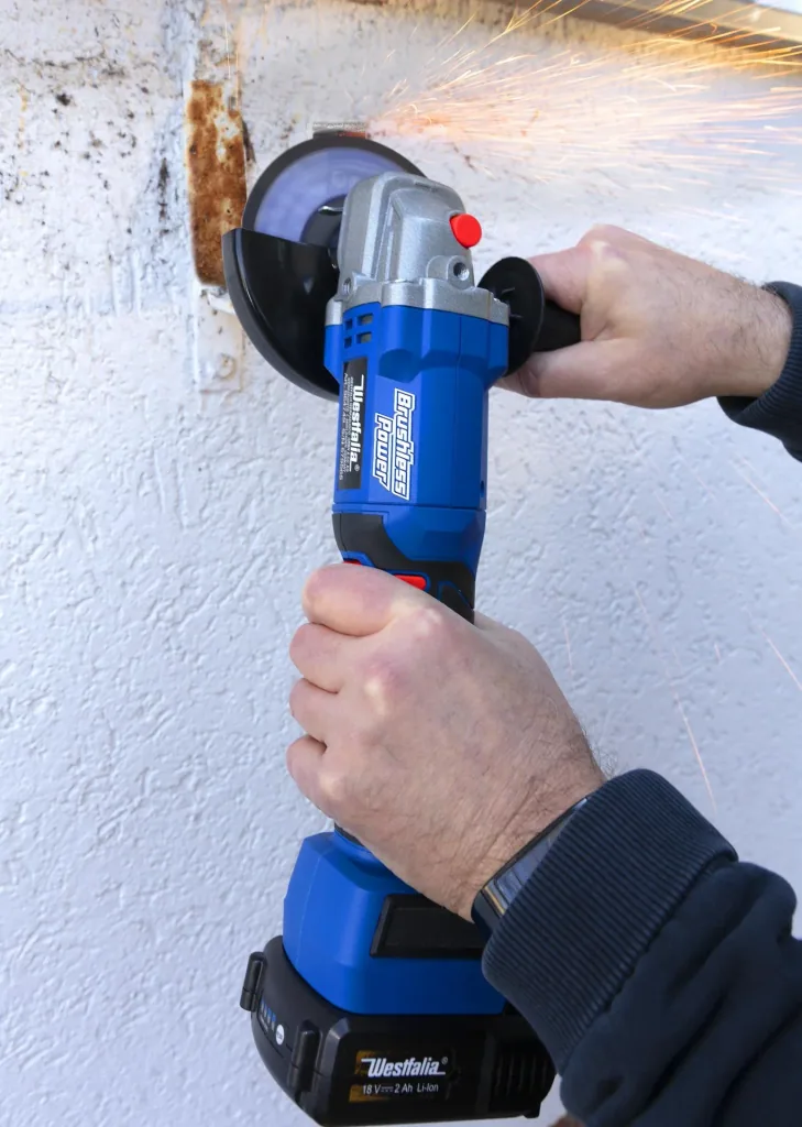 18V angle grinder BL 125 mm WWSBL 125 (Battery and charger are not included)