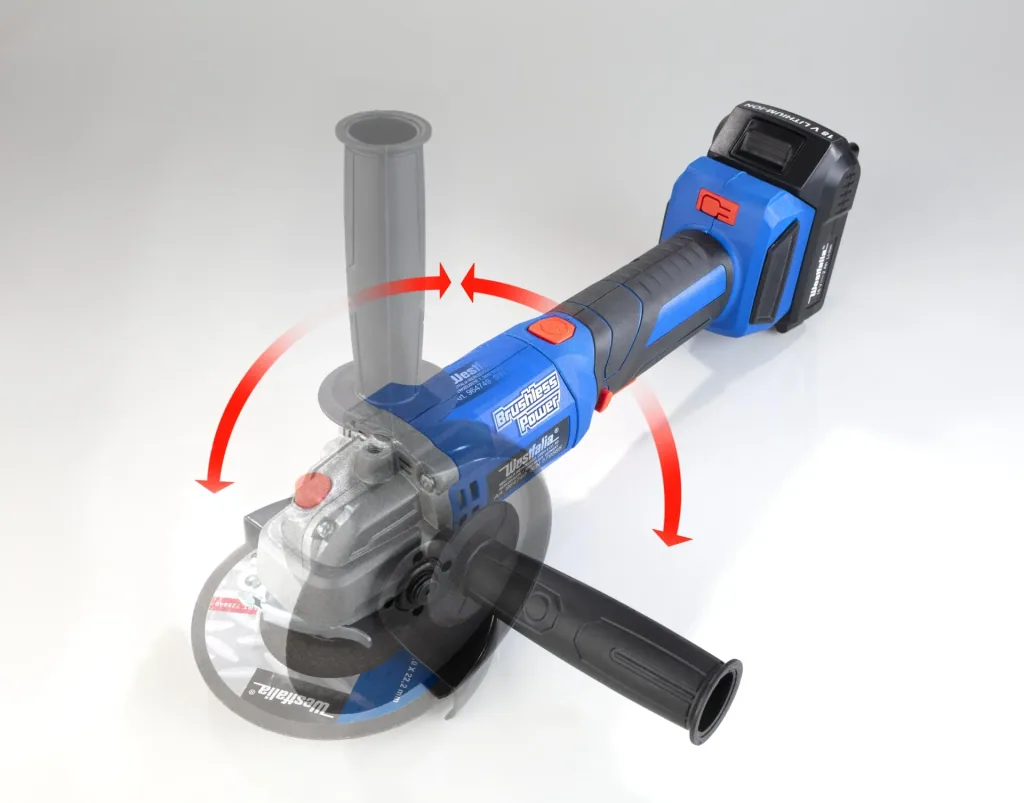 18V angle grinder BL 125 mm WWSBL 125 (Battery and charger are not included)
