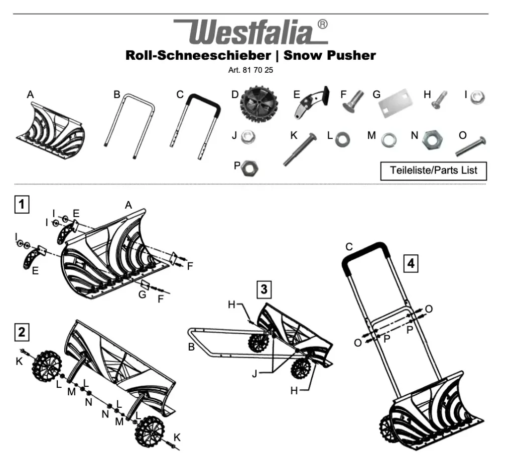 Roll snow shovel