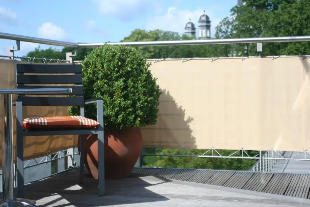 Balcony cladding, sisal, 75 x 300 cm