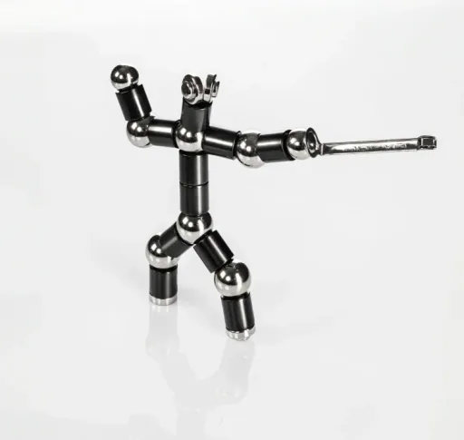 Magnetic ballpoint pen in the color: black