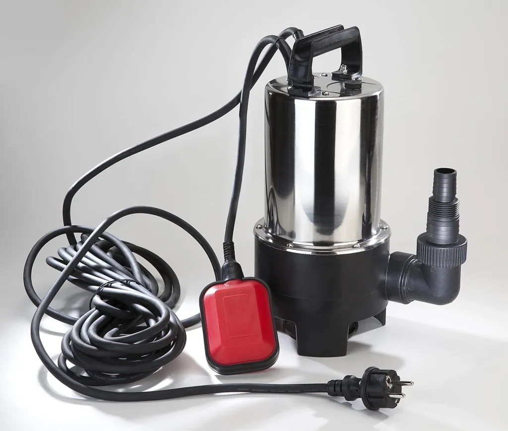 Dirty water submersible pump, 550 watts, stainless steel