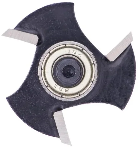 Milling cutter set with 3 cutting surfaces, 12 pieces, shaft length 42 mm