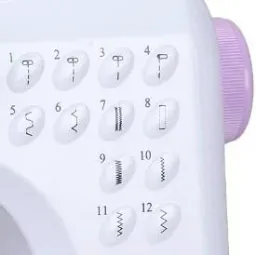 Sewing machine with 12 stitch programs