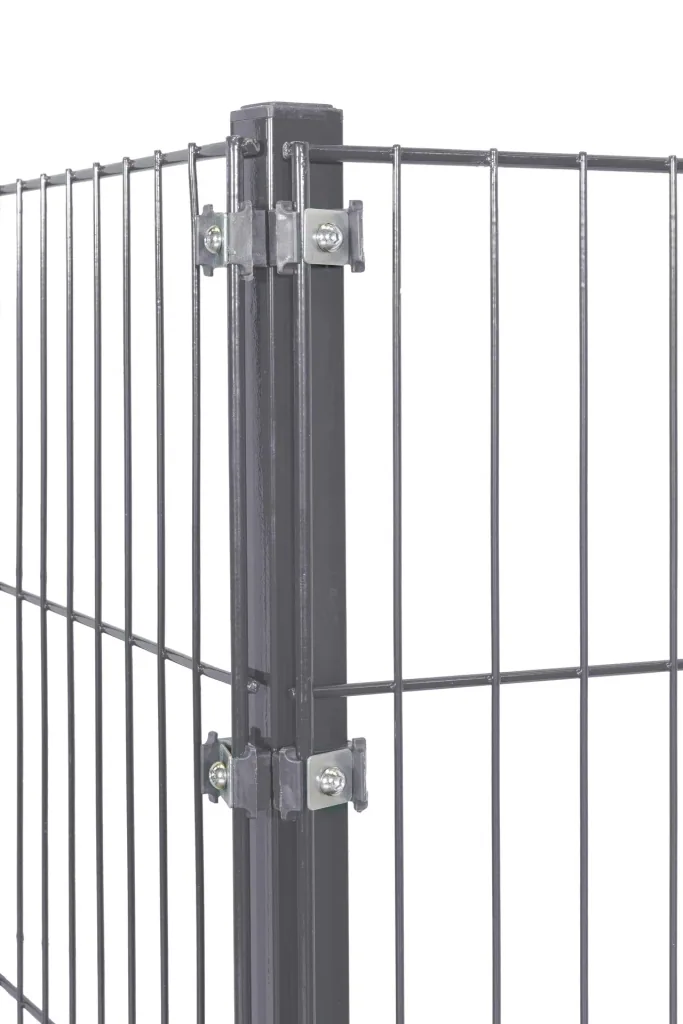 Corner post for double-rod and single-rod fence panels, 1500 x 40 x 40 mm, anthracite