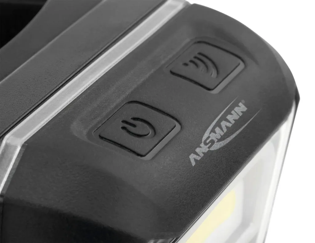 LED sensor headlamp with battery, IP65